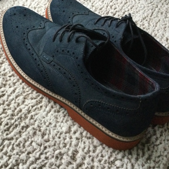 Other - George Suede Blue Wingtip for Men